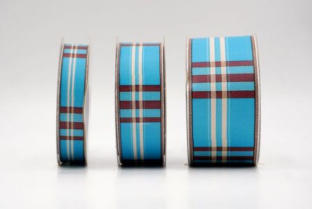 Türkis & Burgunder Karoband_AI